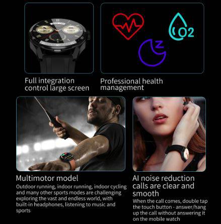 2 In 1 HI - FI Wireless Earphones Men Smart Watch - Goldiesbliss