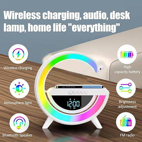 Digital Led Wireless Charger Speaker - Goldiesbliss