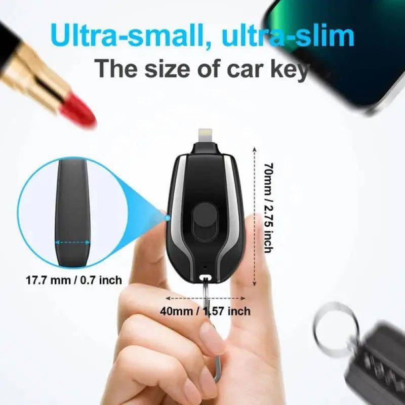 Emergency Portable Key Chain Charger - Goldiesbliss