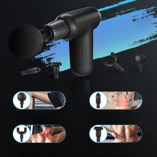 Muscle Massage Gun with 4 Heads FH - 820 - Goldiesbliss